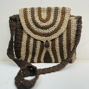 Carrie Forbes Crochet Crossbody Bag NWOT